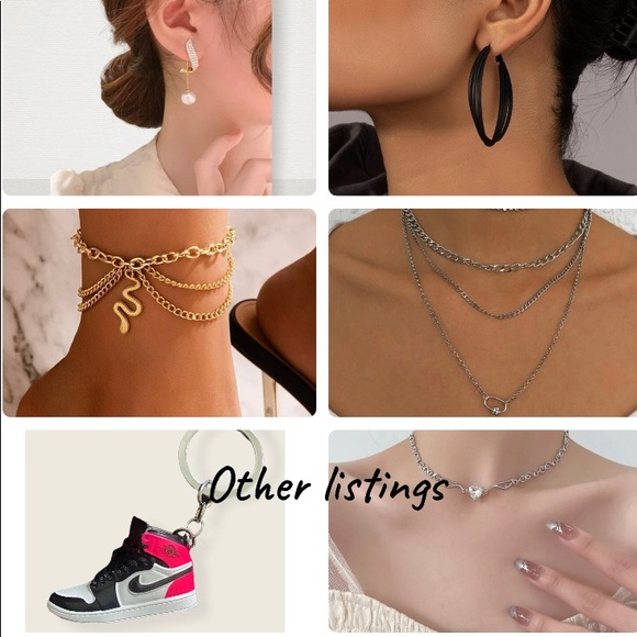 Minimalist Multiple Colored Geometrical Drop Down Earrings - Picture 8 of 11